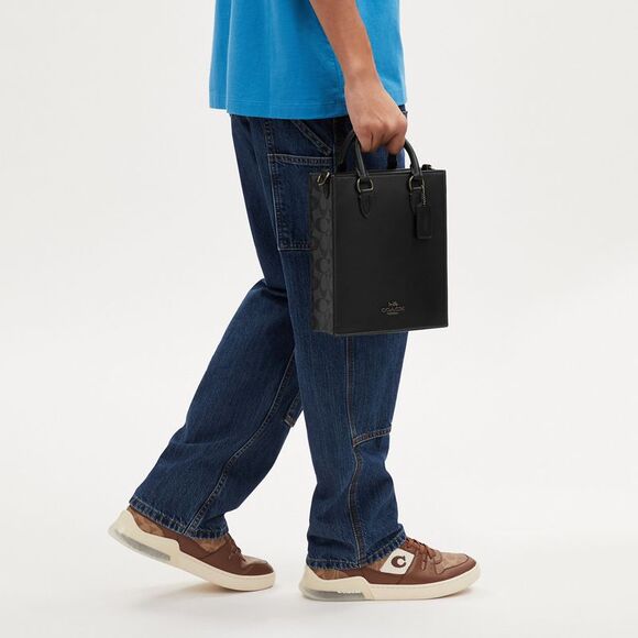 NWT Coach Outlet Dylan Tote Bag In Colorblock Signature Canvas - Picture 5 of 7